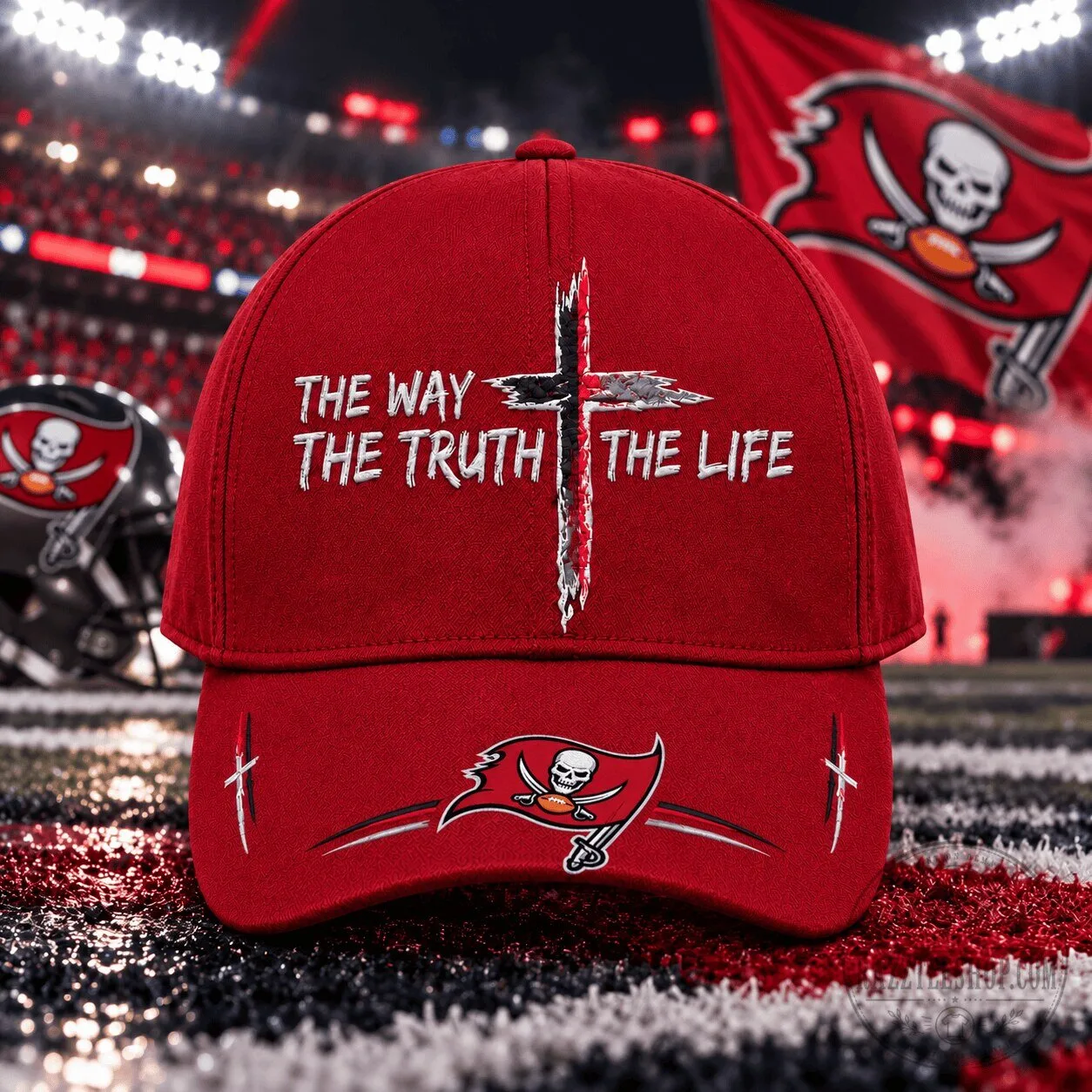 Tampa Bay Buccaneers The Way The Truth The Life Faith Baseball Cap Hat