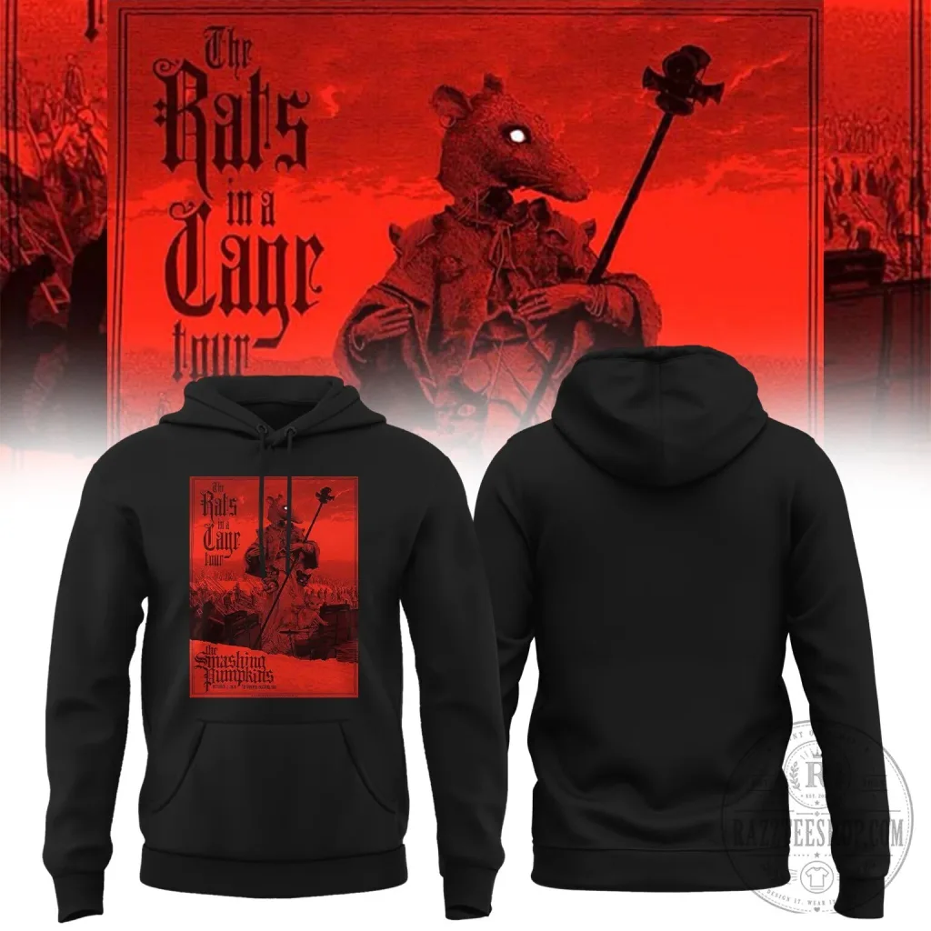 The Smashing Pumpkins Rats in a Cage Tour Boston 2026 Concert Hoodie The Smashing Pumpkins Rats in a Cage Tour Boston 2026 Concert Hoodie
