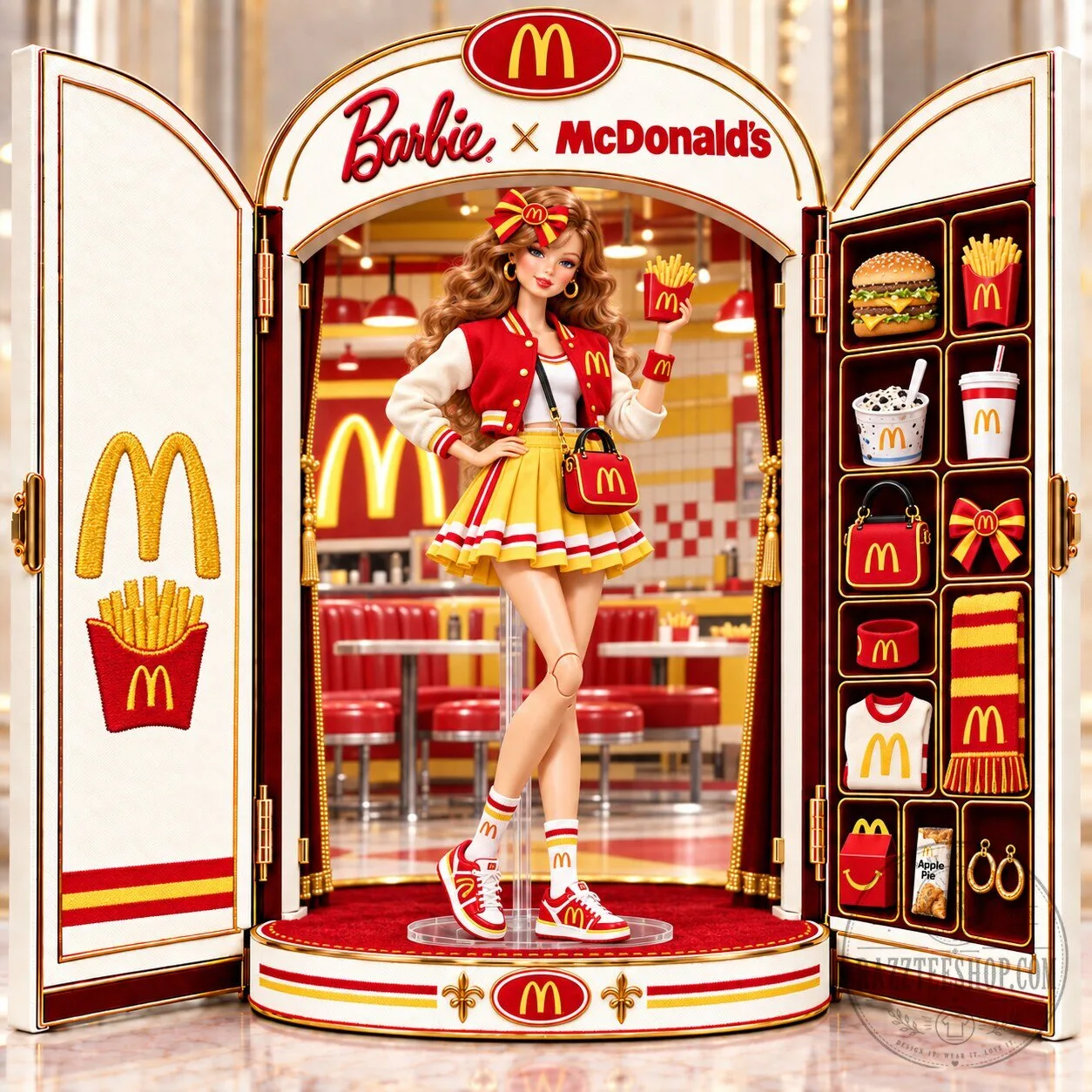 Barbie x McDonald's Collaboration Commemorative Collectible Doll Figure