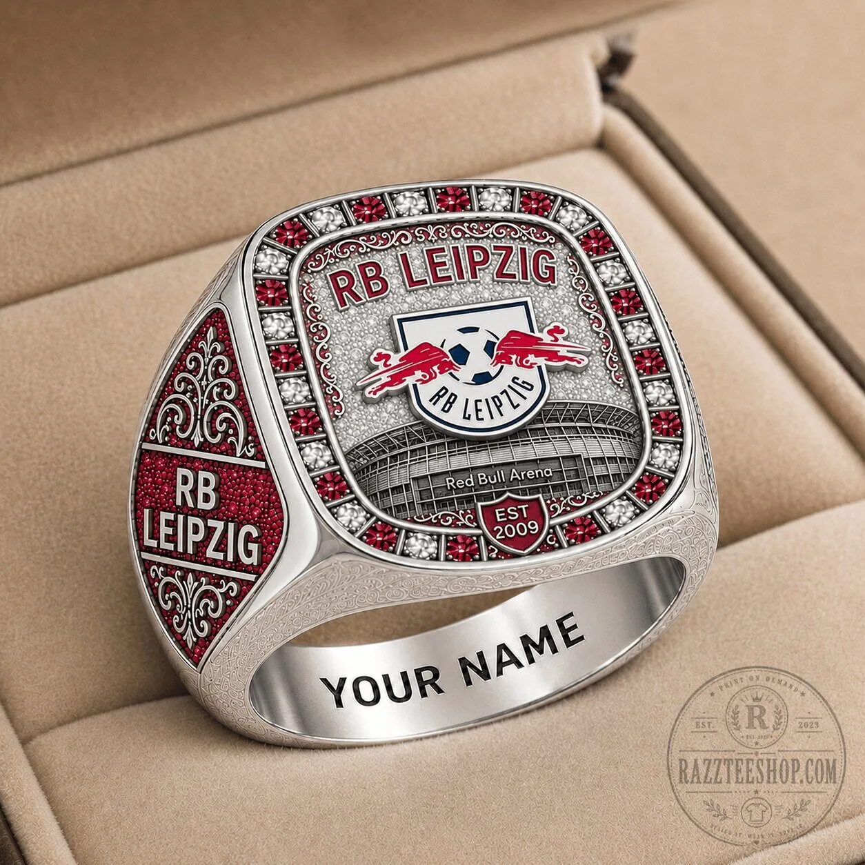 RB Leipzig Bundesliga Red Bull Arena Football Club Men's Championship Ring