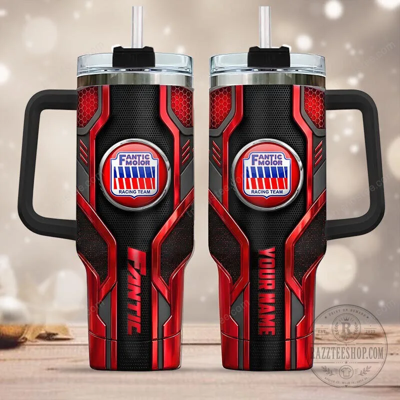 Fantic Motor Racing Team Personalized Insulated Tumbler with Handle 1 Fantic Motor Racing Team Personalized Insulated Tumbler with Handle