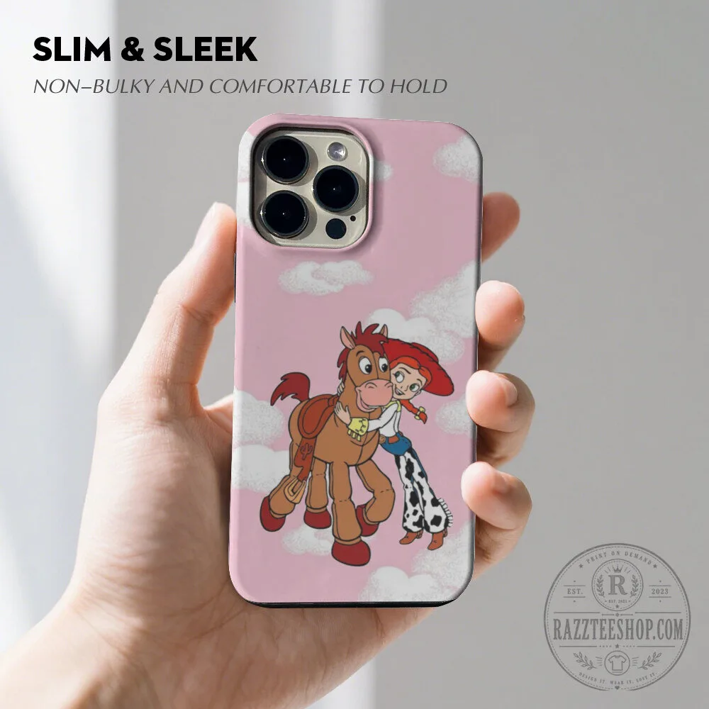 Jessie and Bullseye Toy Story Cartoon Character Pink Clouds Phone Case 7 Jessie and Bullseye Toy Story Cartoon Character Pink Clouds Phone Case