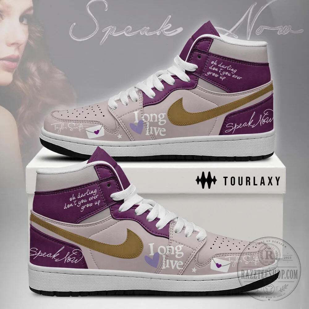 Taylor Swift Speak Now Album High Top Sneakers Custom Design Shoes 7 Taylor Swift Speak Now Album High Top Sneakers Custom Design Shoes