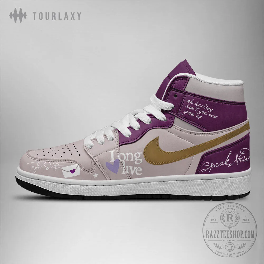 Taylor Swift Speak Now Album High Top Sneakers Custom Design Shoes 8 Taylor Swift Speak Now Album High Top Sneakers Custom Design Shoes