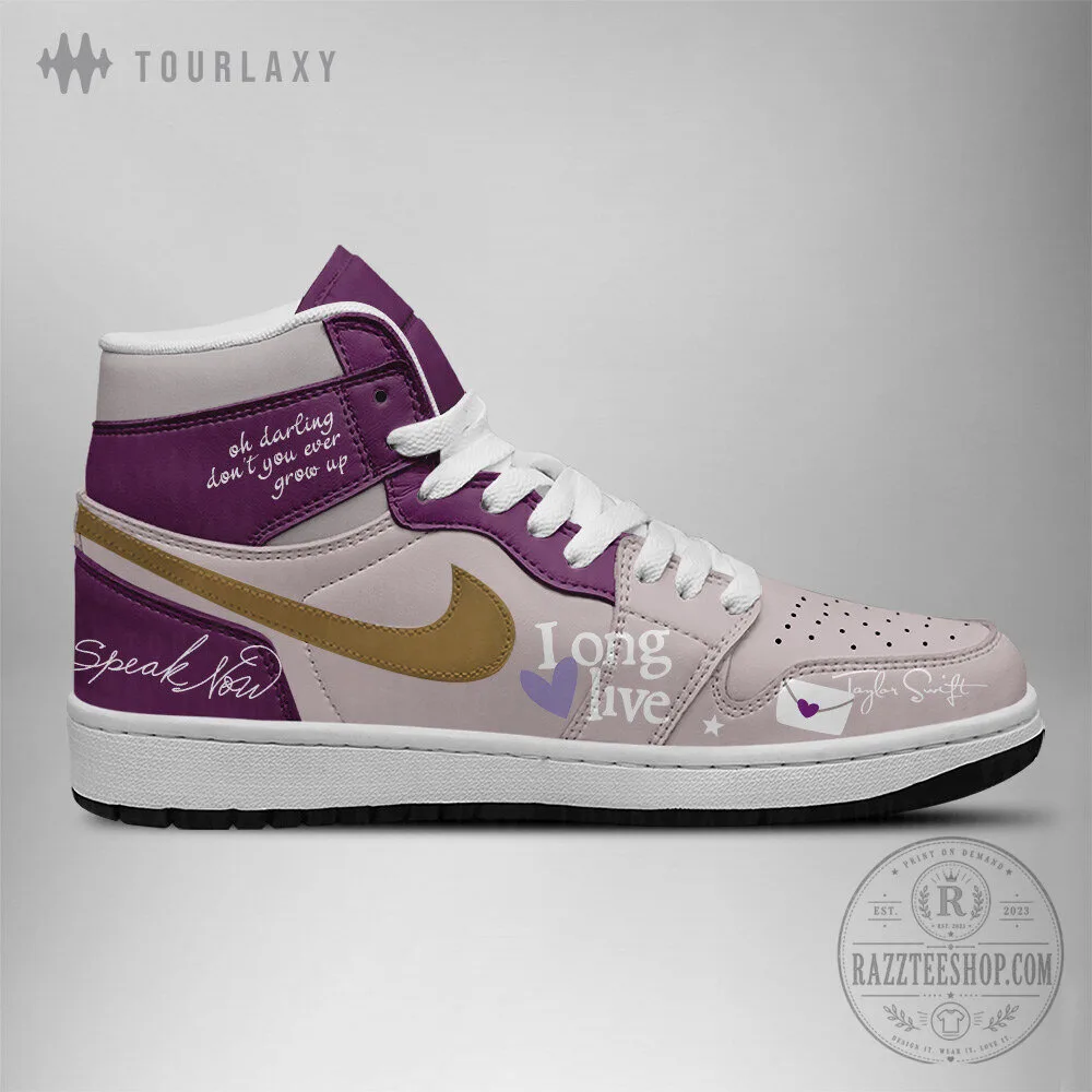 Taylor Swift Speak Now Album High Top Sneakers Custom Design Shoes 9 Taylor Swift Speak Now Album High Top Sneakers Custom Design Shoes