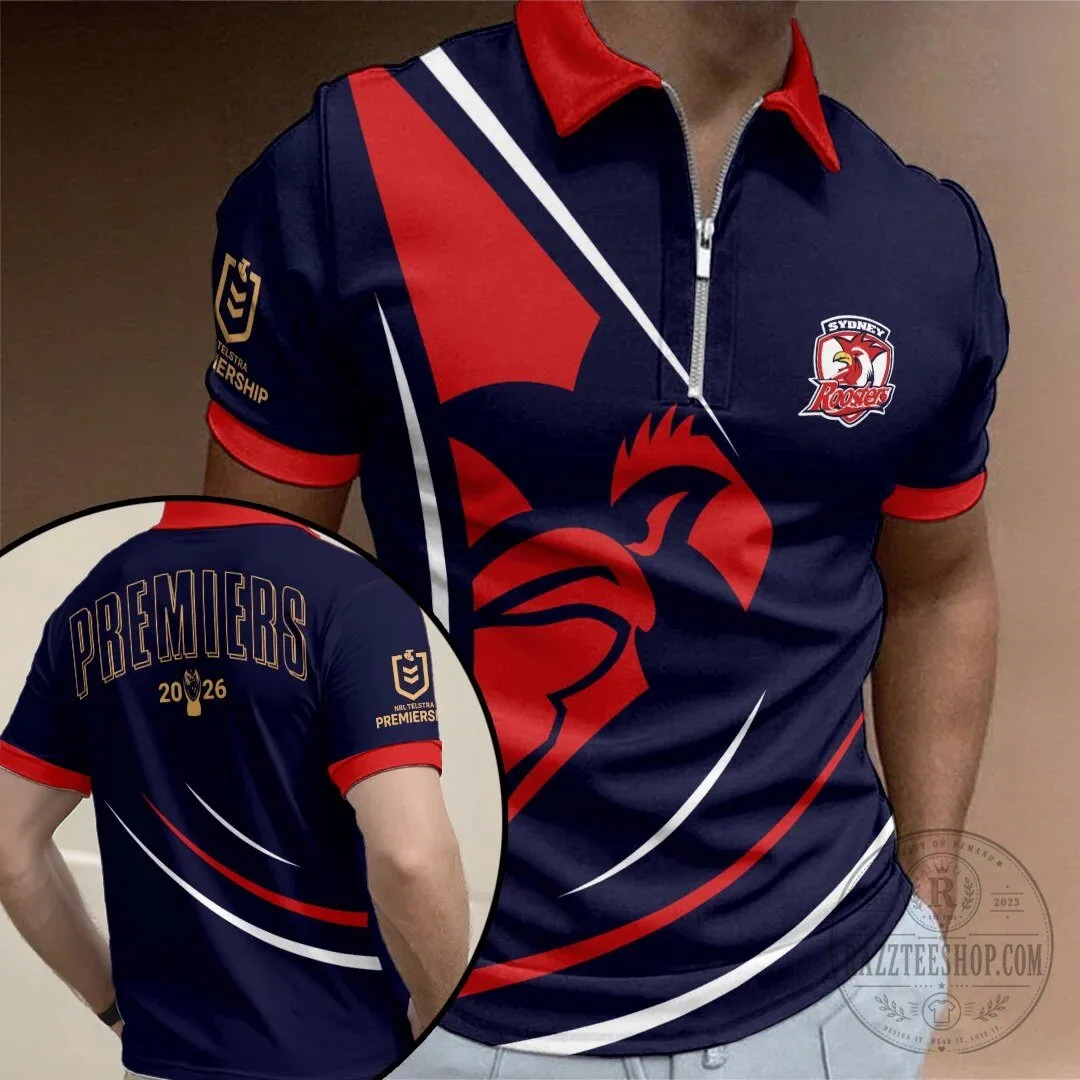 Sydney Roosters 2026 NRL Premiers Rugby League Polo Shirt