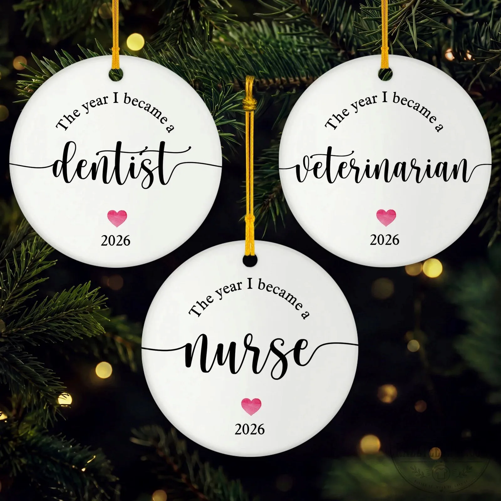 The Year I Became A Nurse 2026 Ceramic Christmas Tree Ornament 10 The Year I Became A Nurse 2026 Ceramic Christmas Tree Ornament