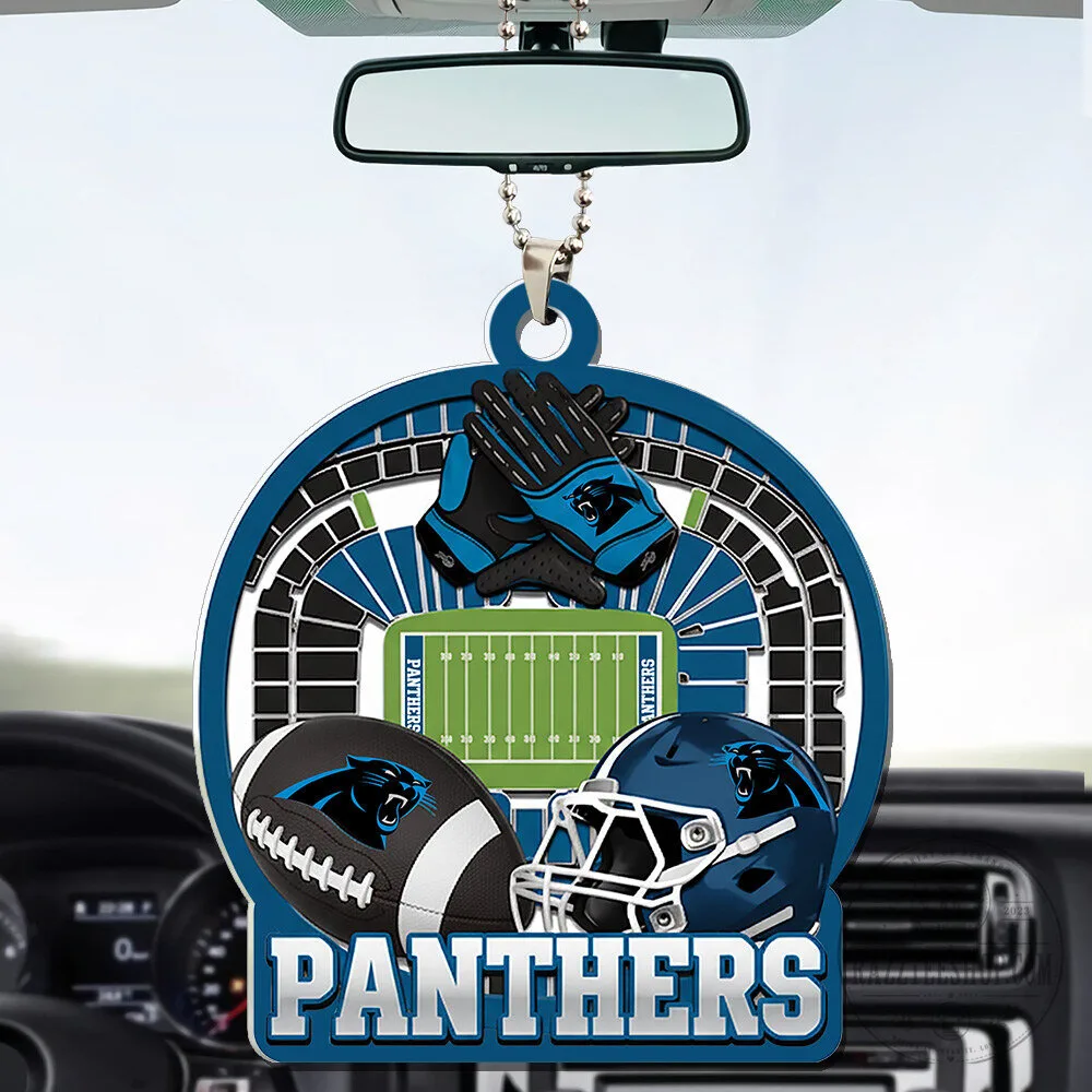 Carolina Panthers Football Stadium Car Ornament 2 Carolina Panthers Football Stadium Car Ornament