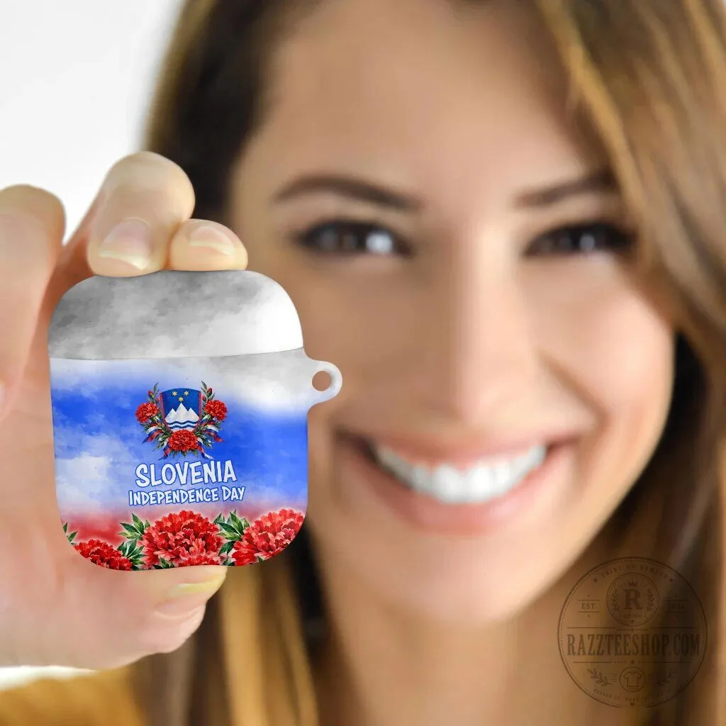Slovenia Independence Day Lipizzan Horse Red Carnation AirPods Case 11 Slovenia Independence Day Lipizzan Horse Red Carnation AirPods Case