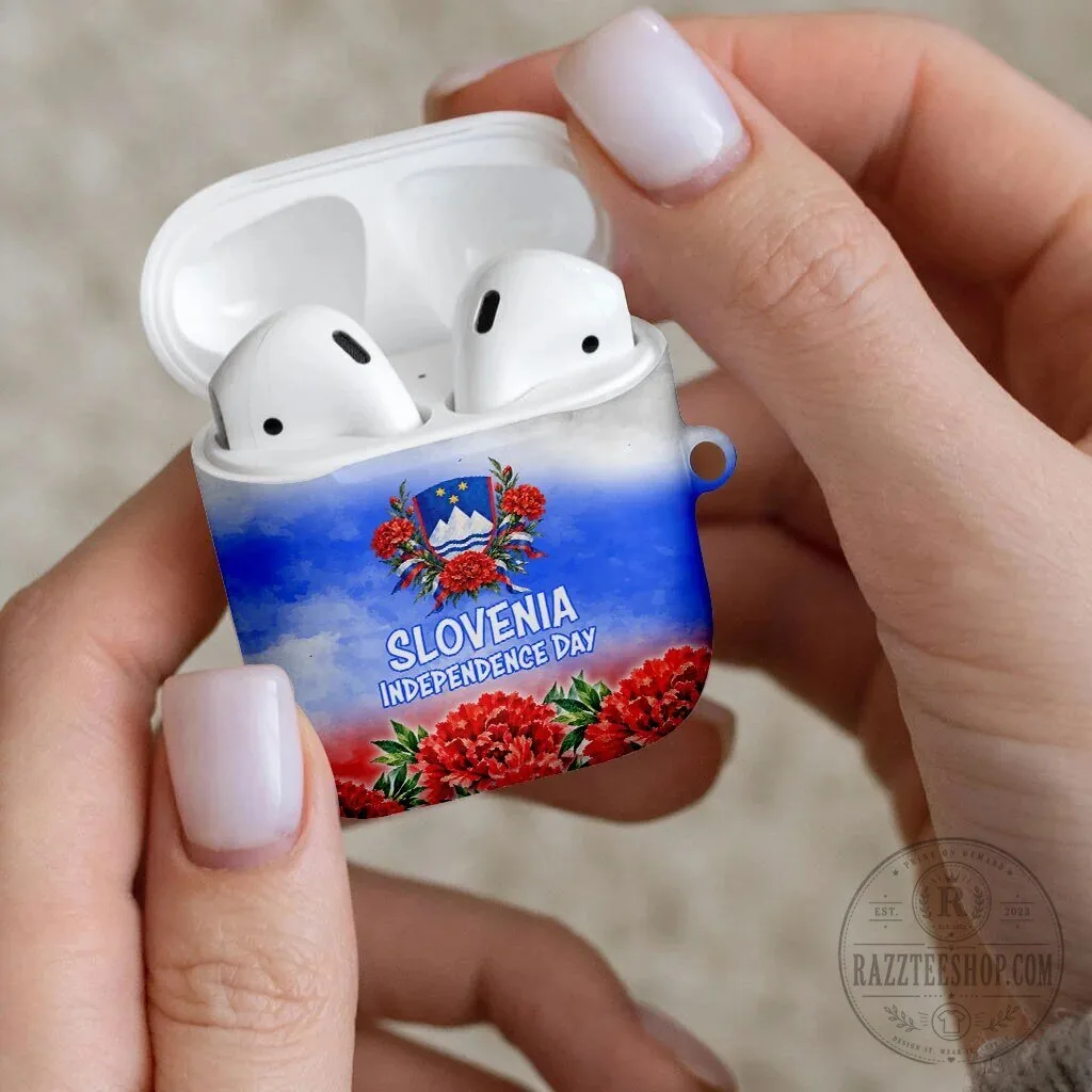 Slovenia Independence Day Lipizzan Horse Red Carnation AirPods Case 12 Slovenia Independence Day Lipizzan Horse Red Carnation AirPods Case