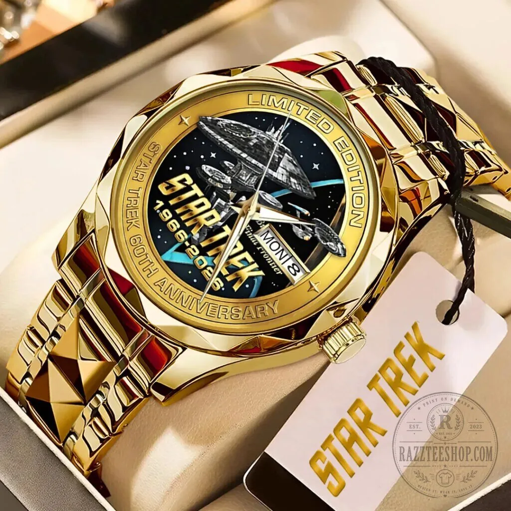 Star Trek 60th Anniversary Limited Edition Gold Quartz Watch