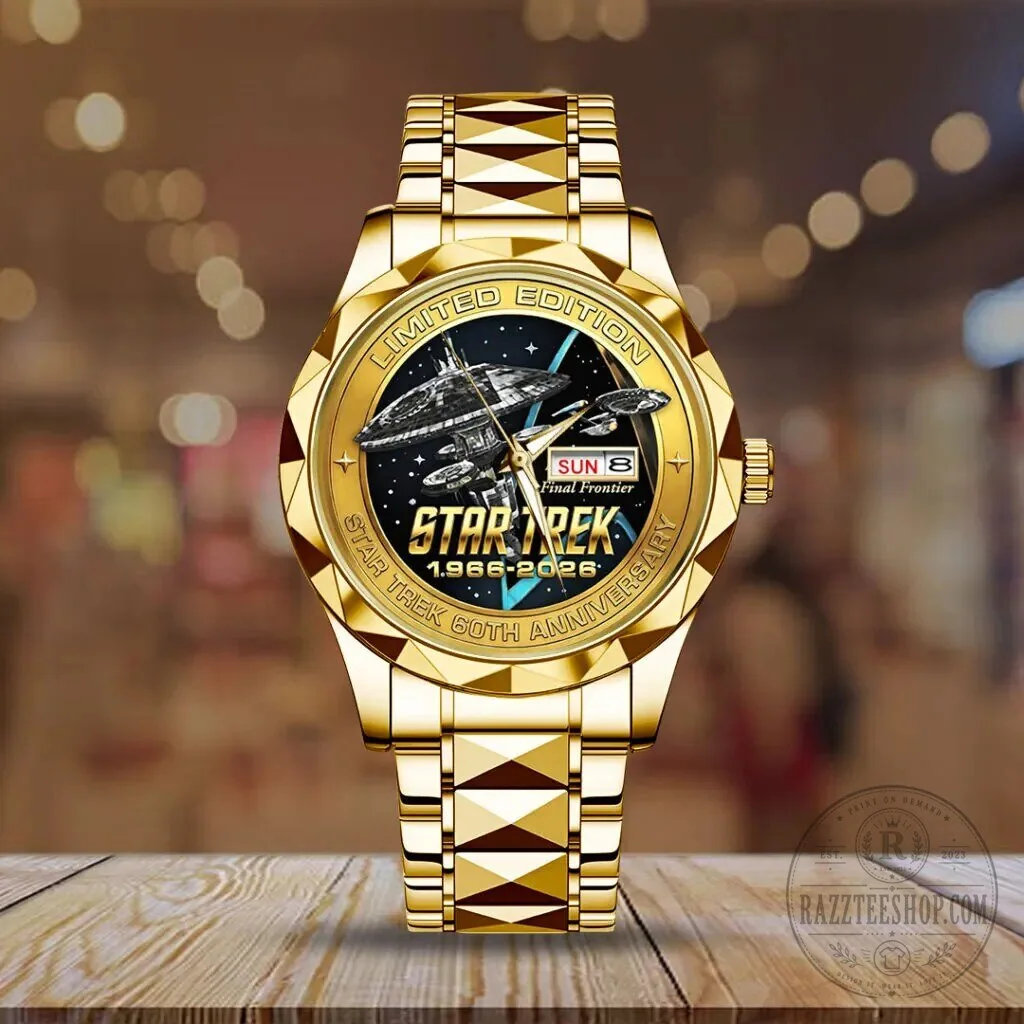 Star Trek 60th Anniversary Limited Edition Gold Quartz Watch 10 Star Trek 60th Anniversary Limited Edition Gold Quartz Watch