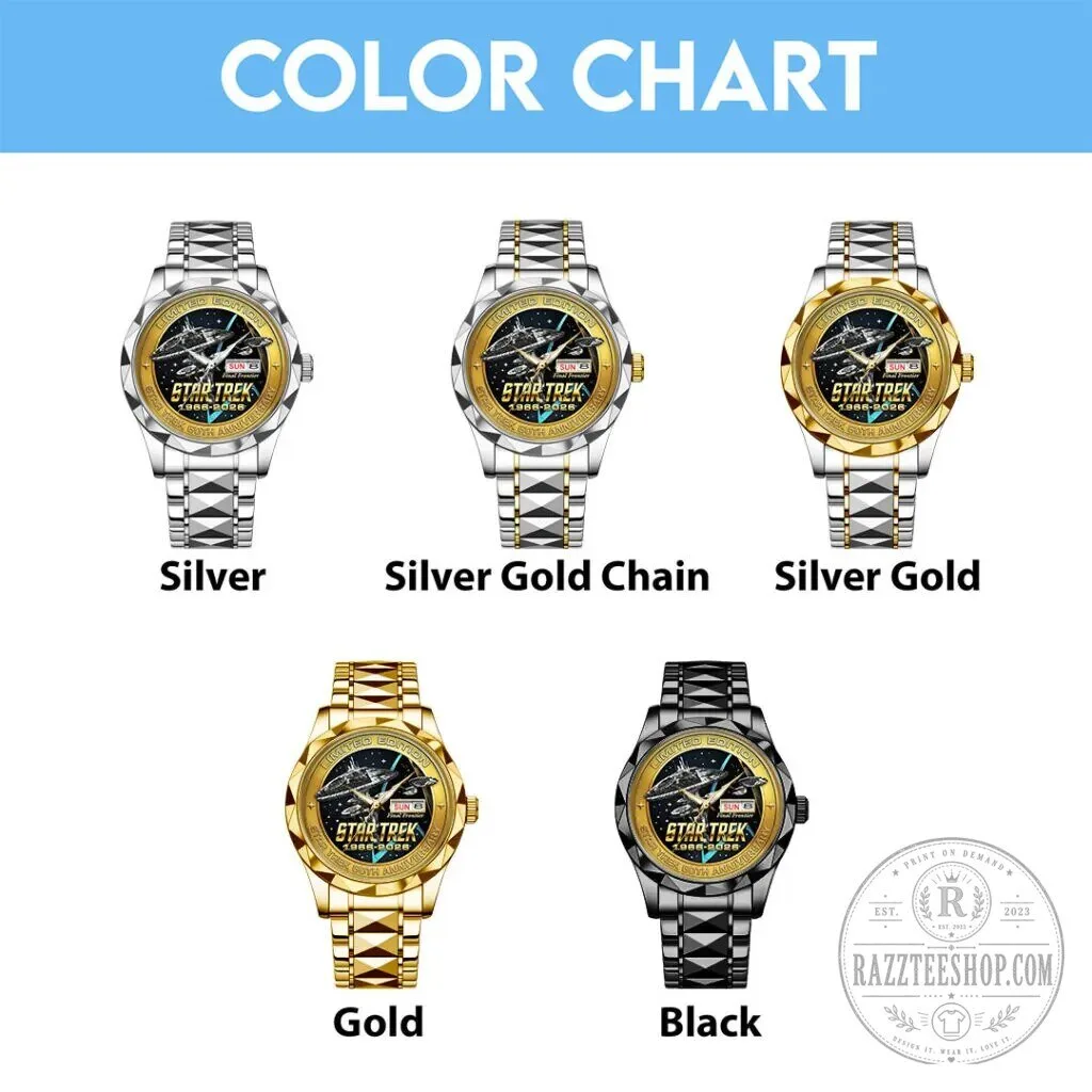 Star Trek 60th Anniversary Limited Edition Gold Quartz Watch 13 Star Trek 60th Anniversary Limited Edition Gold Quartz Watch