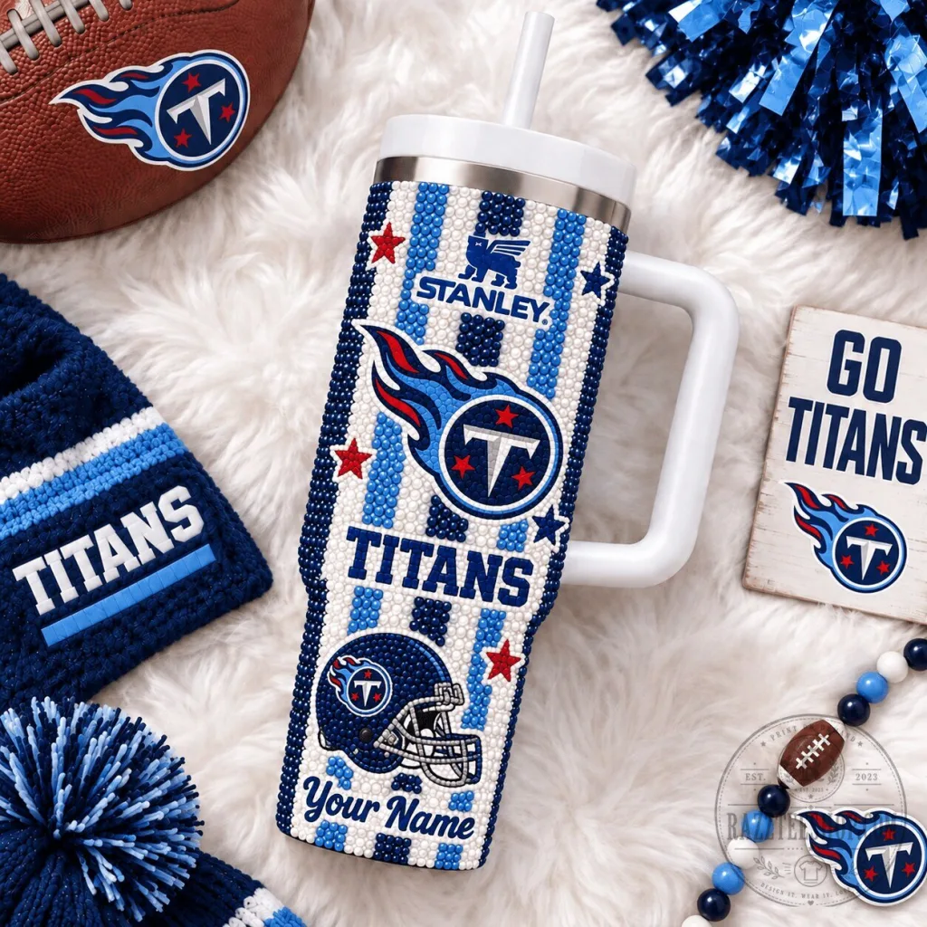 Tennessee Titans NFL Stanley Tumbler Personalized Football Team Fan Gift Tennessee Titans NFL Stanley Tumbler Personalized Football Team Fan Gift