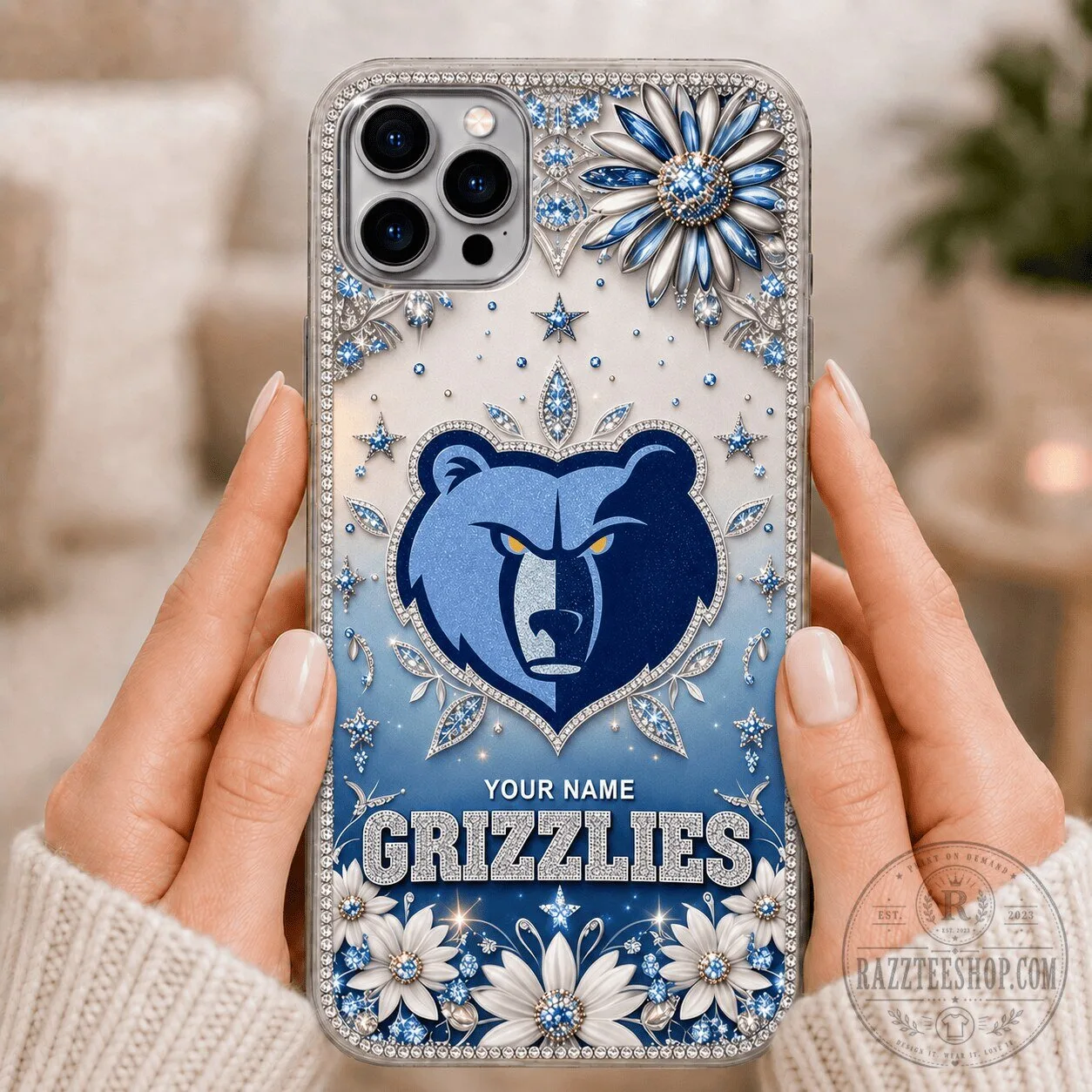 Memphis Grizzlies NBA Basketball Team Custom Name Phone Case for iPhone
