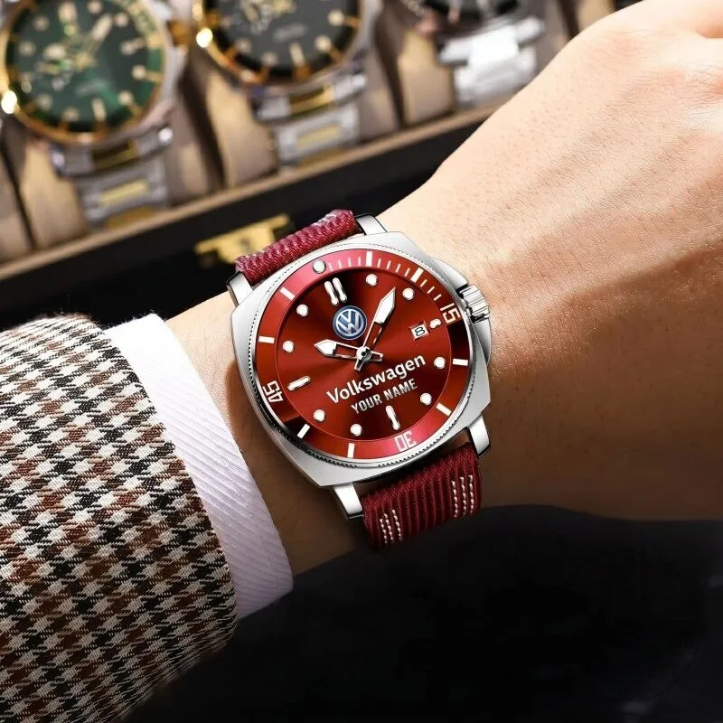 Volkswagen Personalized Luxury Fashion Men's Sport Watch with Blue Dial 16 Volkswagen Personalized Luxury Fashion Men