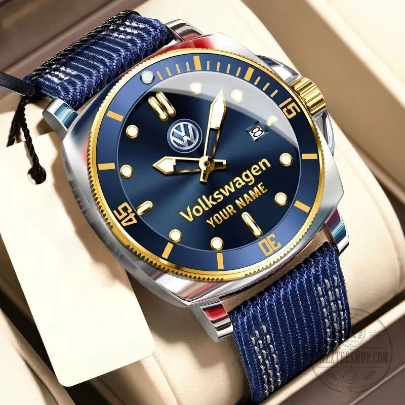 Volkswagen Personalized Luxury Fashion Men's Sport Watch with Blue Dial 18 Volkswagen Personalized Luxury Fashion Men