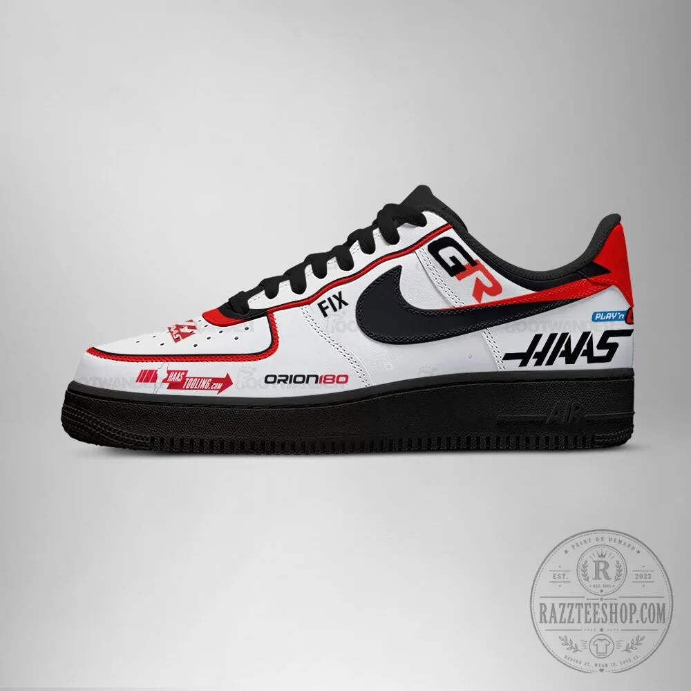 Haas F1 Team Formula One Racing Car Custom Fan Shoes 9 Haas F1 Team Formula One Racing Car Custom Fan Shoes