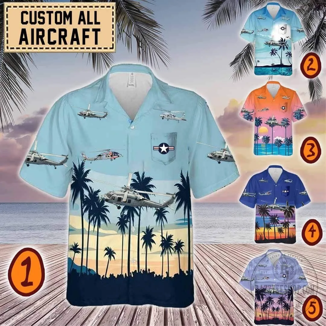 MH-60 Sierra Helicopter Tropical Sunset Hawaiian Shirt 1 MH-60 Sierra Helicopter Tropical Sunset Hawaiian Shirt