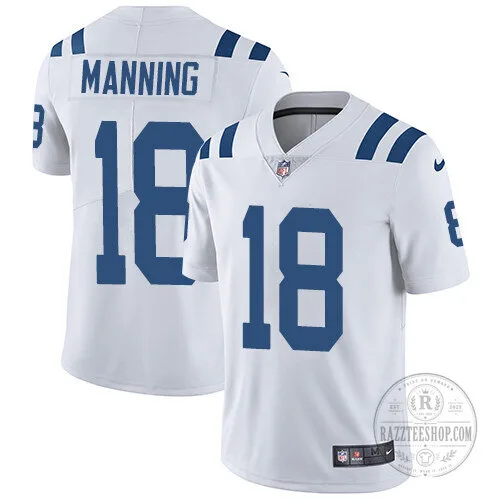 Peyton Manning Indianapolis Colts White Stitched American Football Jersey