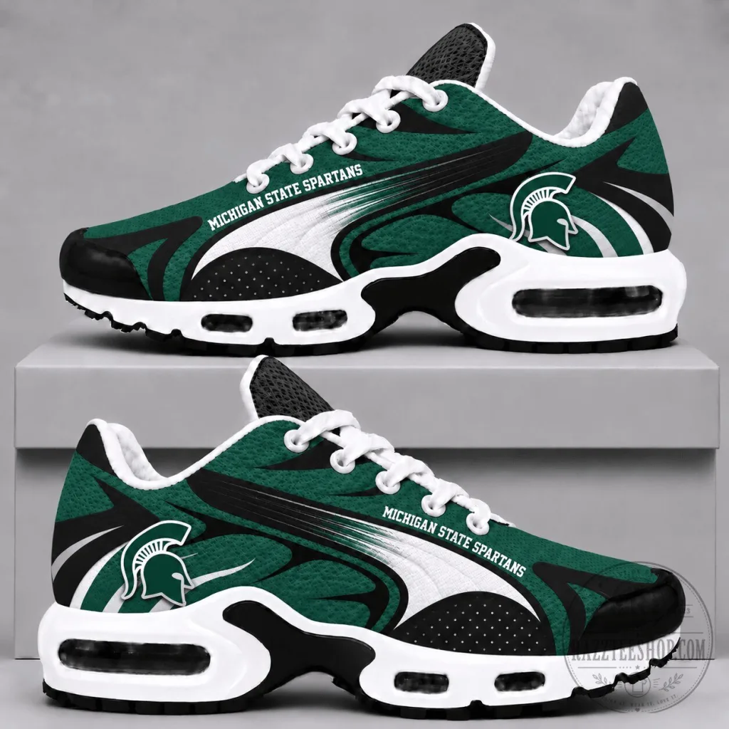 Michigan State Spartans NCAA Team Logo Athletic Running Shoes Michigan State Spartans NCAA Team Logo Athletic Running Shoes