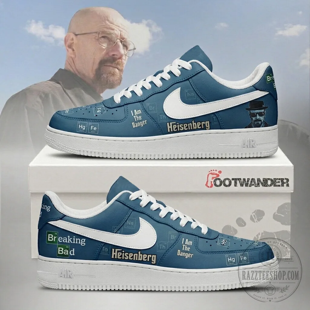 Breaking Bad Heisenberg I Am The Danger Blue Sneakers Shoes