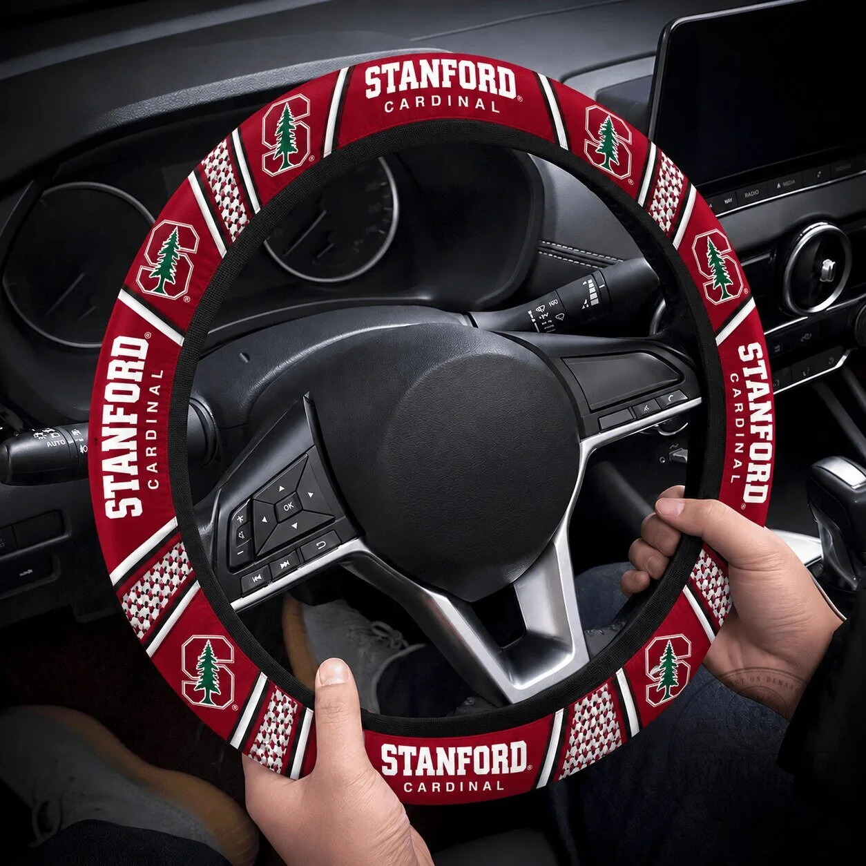 Stanford Cardinal University Steering Wheel Cover