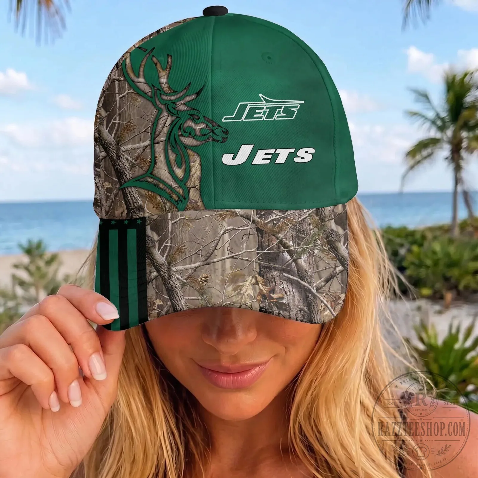 New York Jets Hunting Camouflage Deer Antler Green Baseball Cap Hat 10 New York Jets Hunting Camouflage Deer Antler Green Baseball Cap Hat