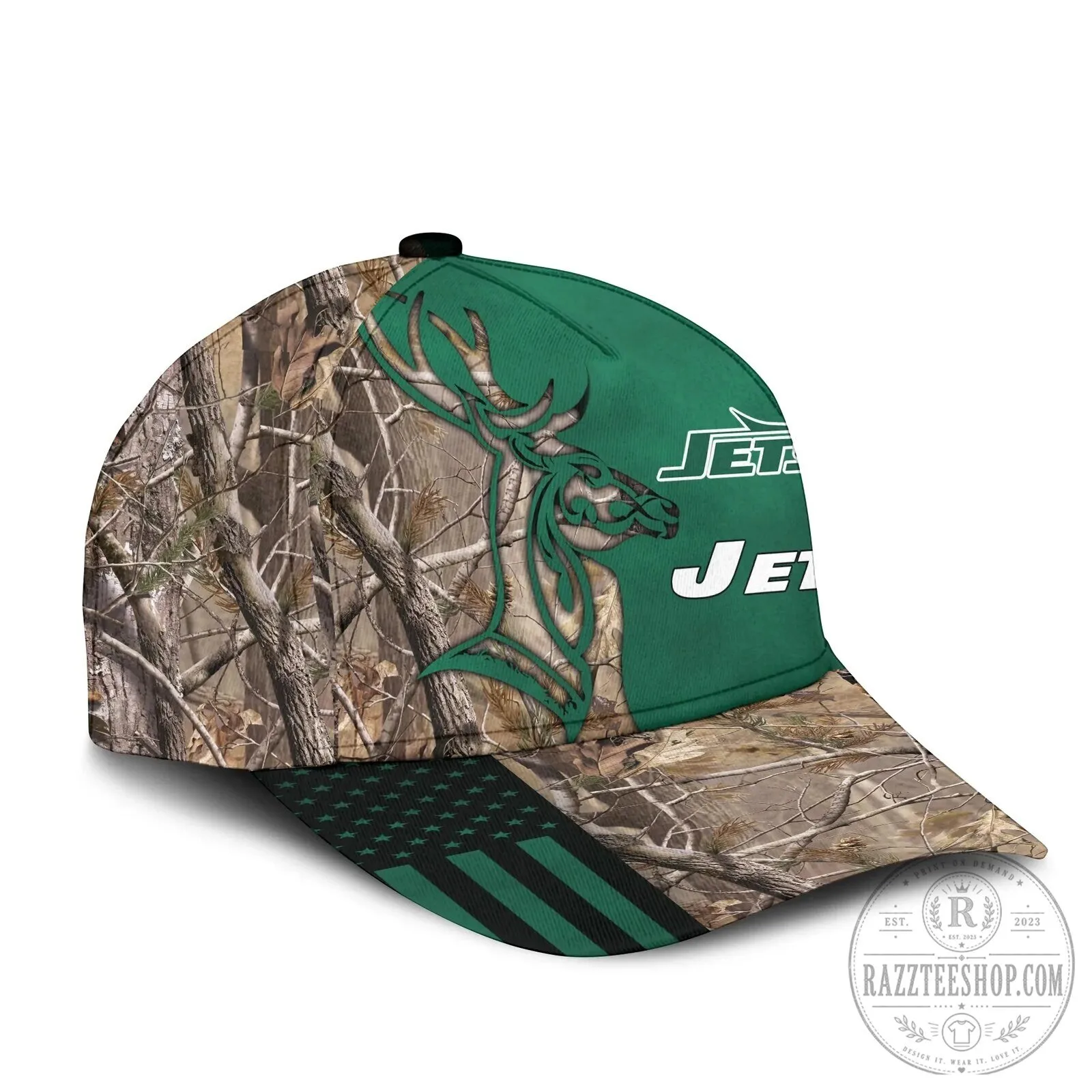 New York Jets Hunting Camouflage Deer Antler Green Baseball Cap Hat 11 New York Jets Hunting Camouflage Deer Antler Green Baseball Cap Hat