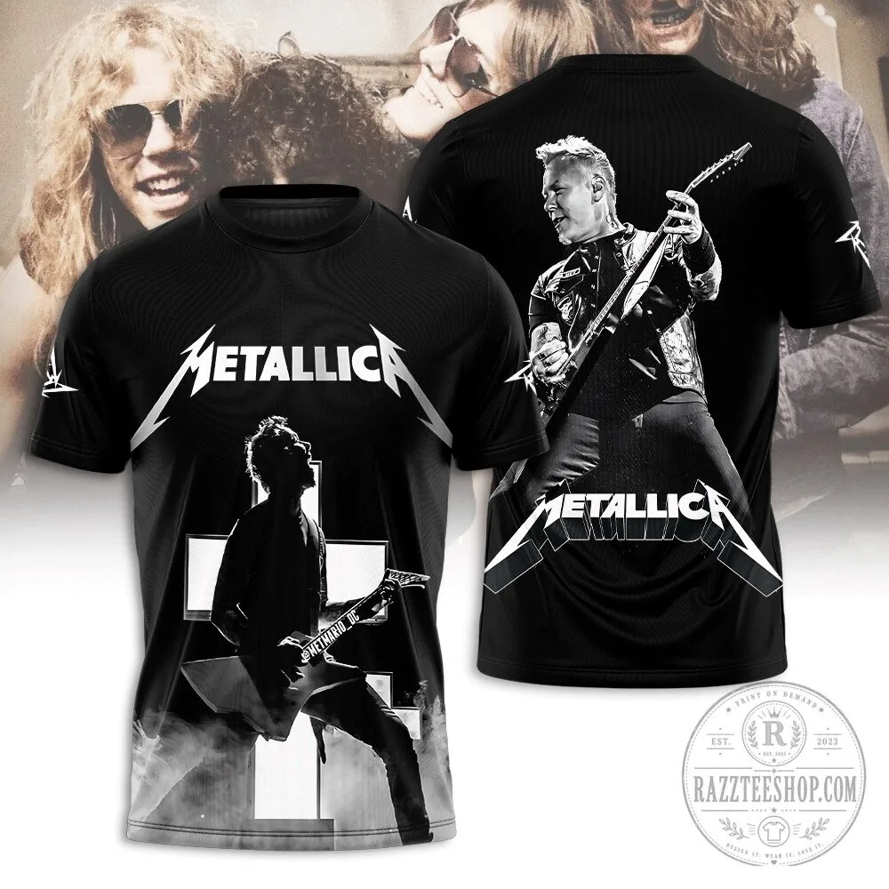 Metallica Band Members Graphic Black T-Shirt 3 Metallica Band Members Graphic Black T-Shirt